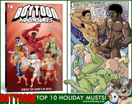 BOYTOONS MAGAZINE top 10 Holiday Musts. Boytoon Adventures #1.