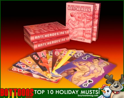 BOYTOONS MAGAZINE top 10 Holiday Musts. The Anti - Heroes Deck of Cards.